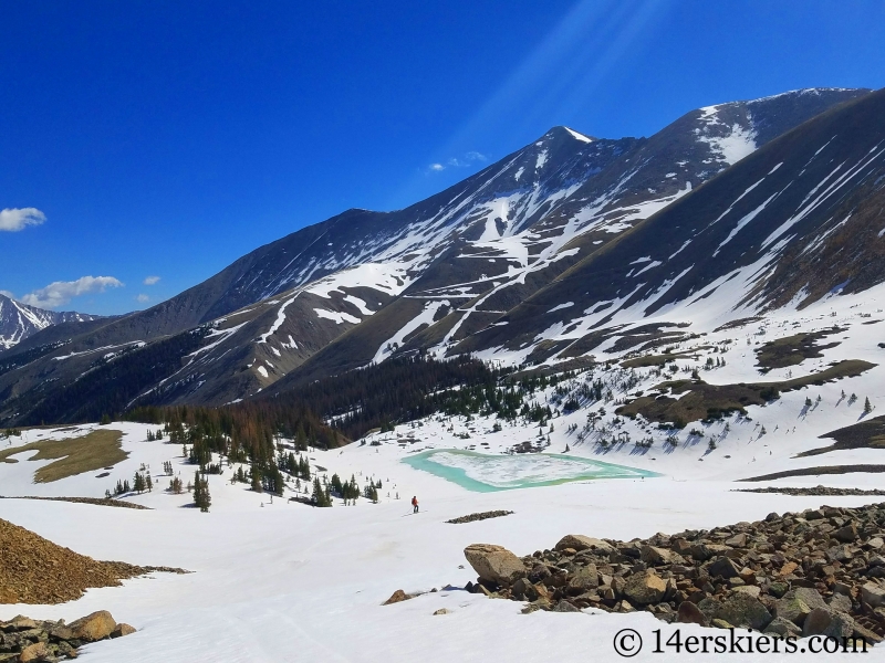 Backcountry skiing Cronin Peak