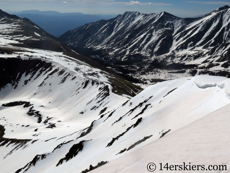 Backcountry skiing Cronin Peak