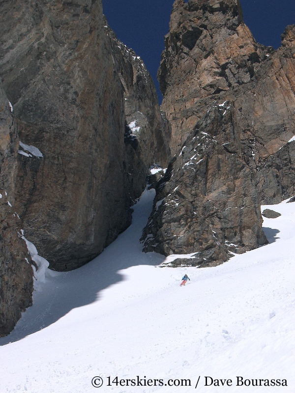 Brittany Walker Konsella backcountry skiing Dragons Tail Couloir