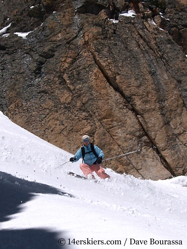Brittany Walker Konsella backcountry skiing Dragons Tail Couloir