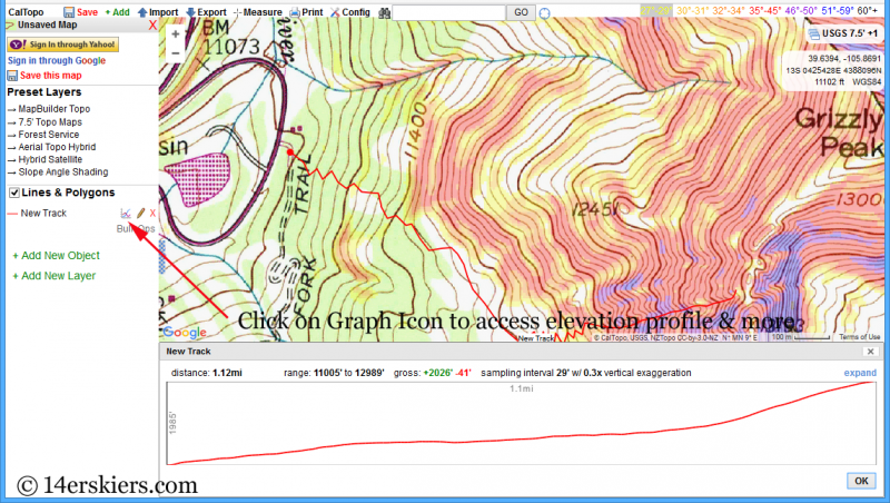 Using CalTopo with Gaia GPS App for backcountry skiing