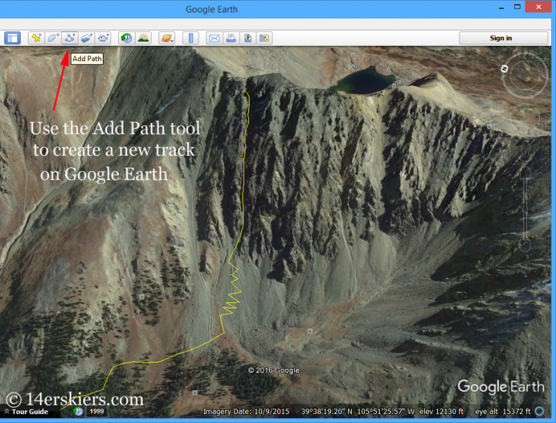 Using Google Earth for backcountry skiing.