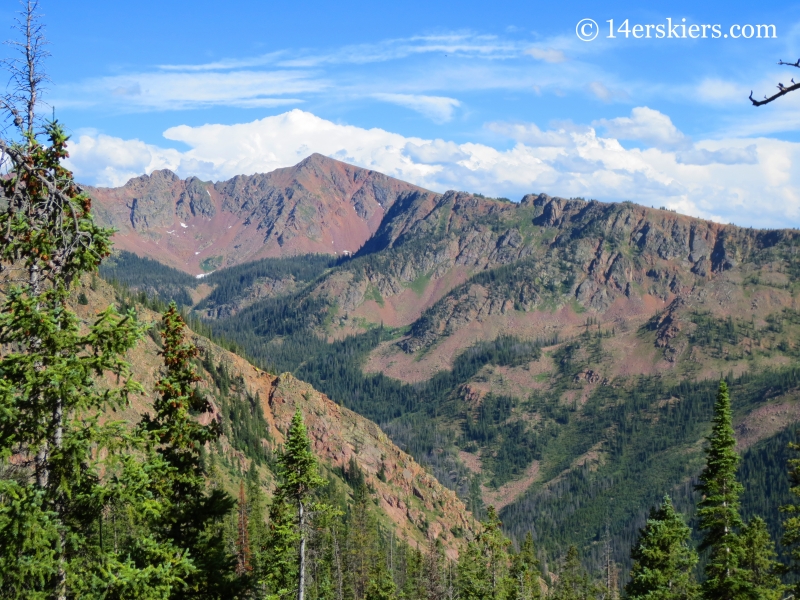 Mountains in the Gore Range. 