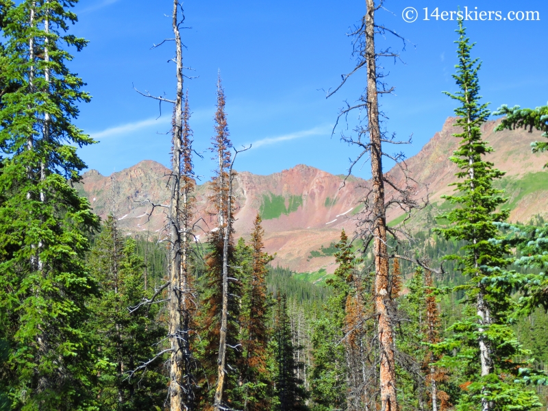 Snow Peak and Valhalla in the Gore Range.