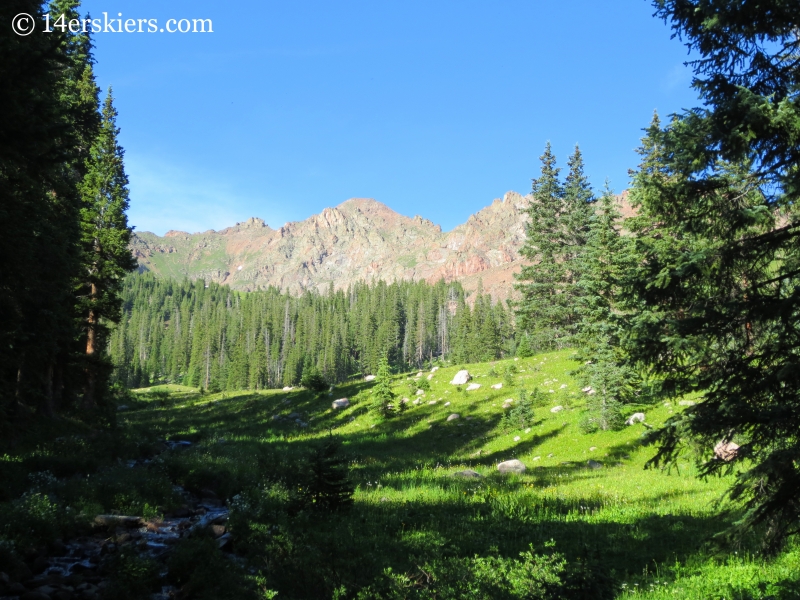 Peaks near Deluge Lake in the Gore Range. 