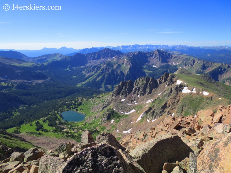 View of Gore Range from Snow Peak. 