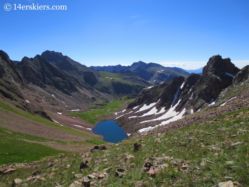 Snow Lake seen from near Snow Peak. 