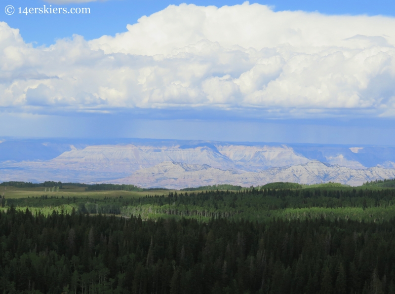 view north on Grand Mesa