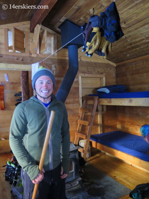 Inside the Green Wilson Hut