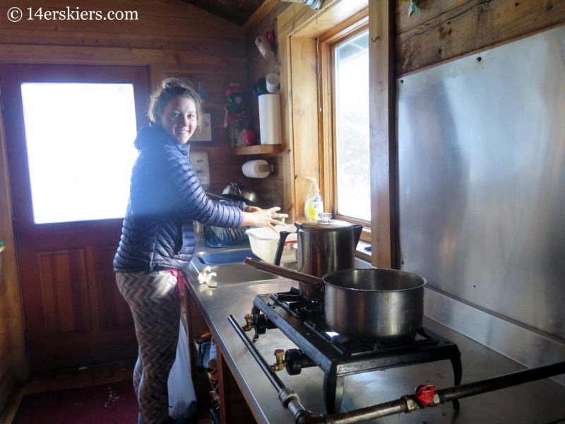 Inside the Green Wilson Hut