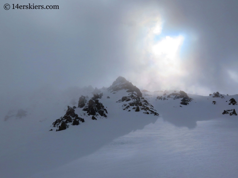 backcountry skiing near Green Wilson hut