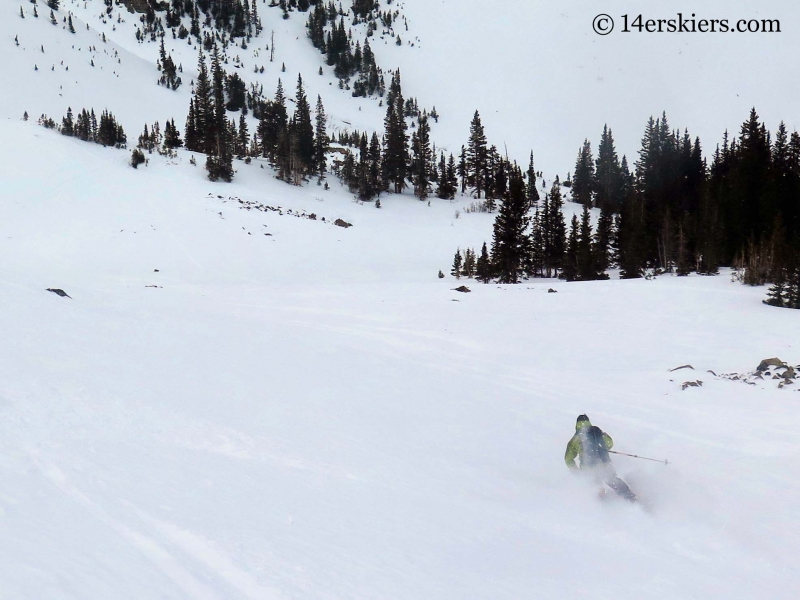 backcountry skiing slopes near Green Wilson Hut