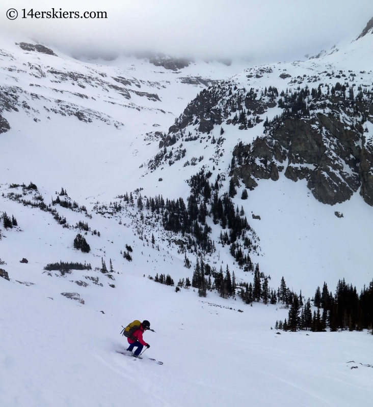 backcountry skiing slopes near Green Wilson Hut