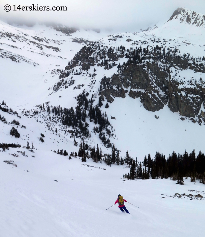 backcountry skiing slopes near Green Wilson Hut