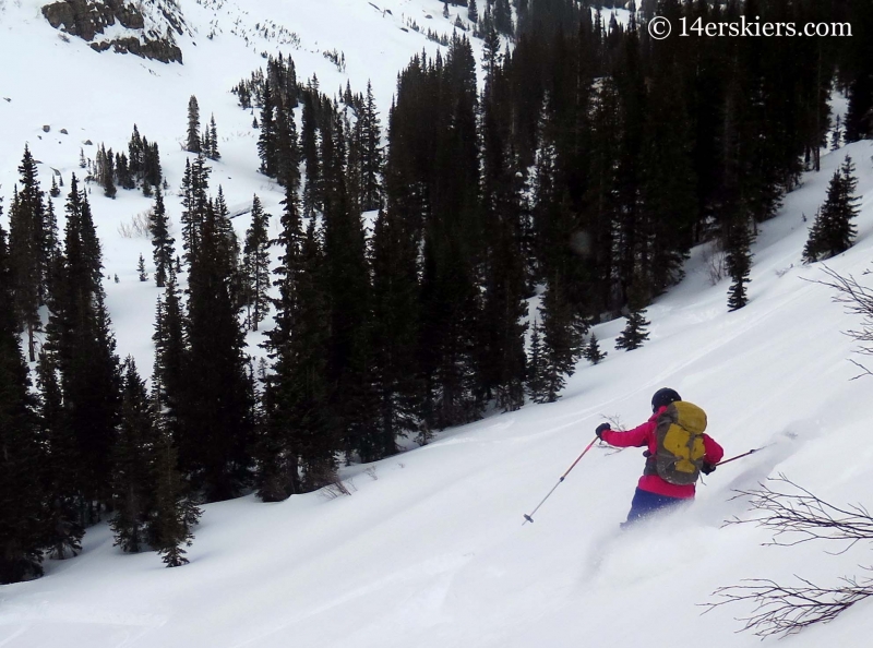 backcountry skiing slopes near Green Wilson Hut