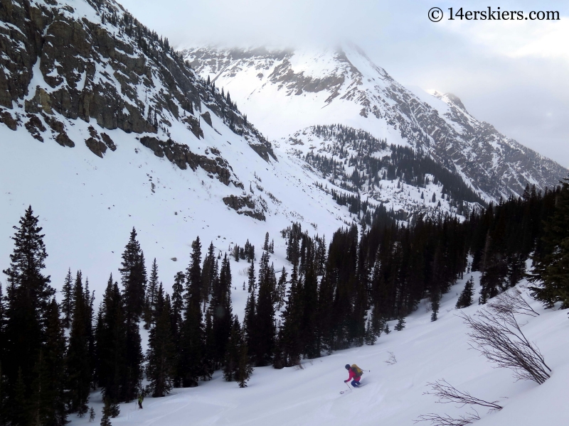 backcountry skiing slopes near Green Wilson Hut