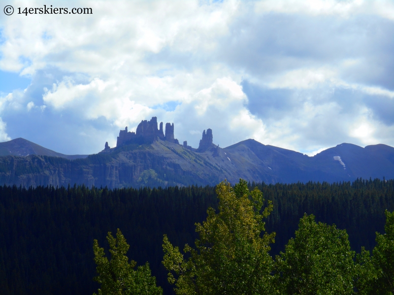 The Castles as seen on Swampy Pass Trail from Horse Ranch to Swampy Pass 