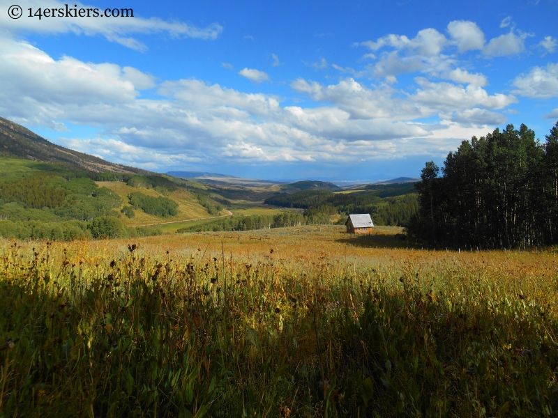 Ohio Creek valley as seen from Swampy Pass trail near Crested Butte.
