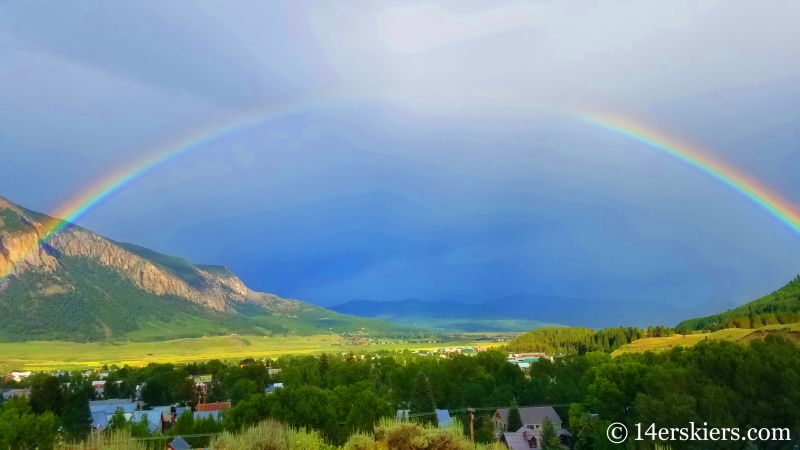 Rainbow in Crested Butte in July