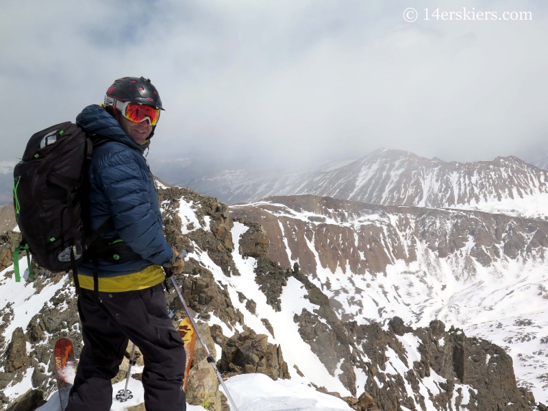 Mark Calaliero on top of La Plata peak. 
