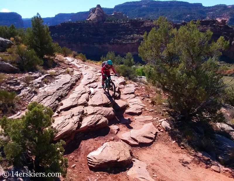 Mountain biking Kokopelli Loops in Loma, CO