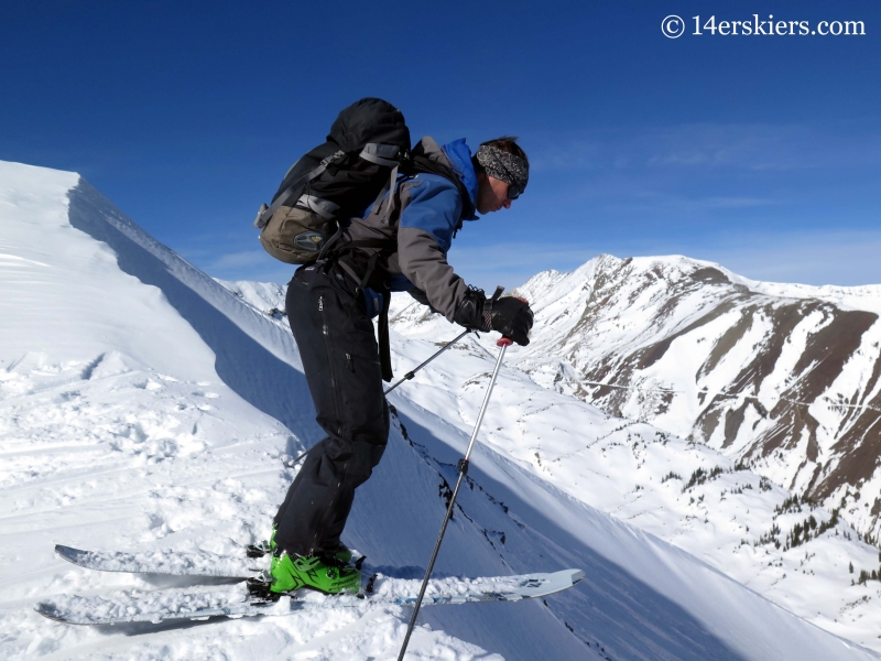 Pete backcountry skiing in Crested Butte.