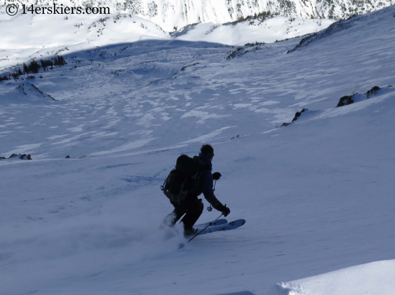 Pete backcountry skiing in Crested Butte.