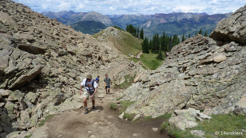 Hike to the top of the Peak, Crested Butte.