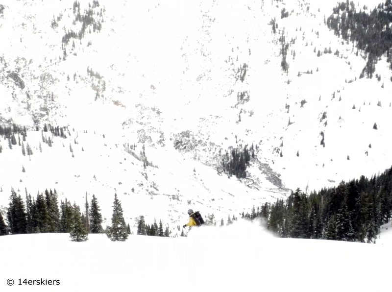 Backcountry skiing in November in Crested Butte.