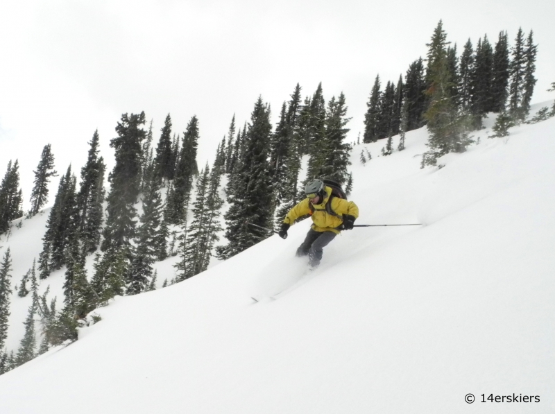 Backcountry skiing in November in Crested Butte.