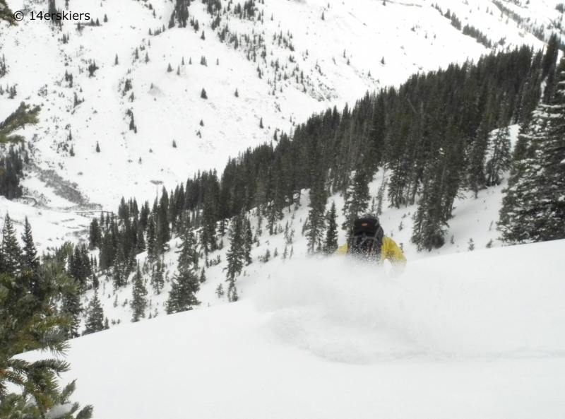 Backcountry skiing in November in Crested Butte.