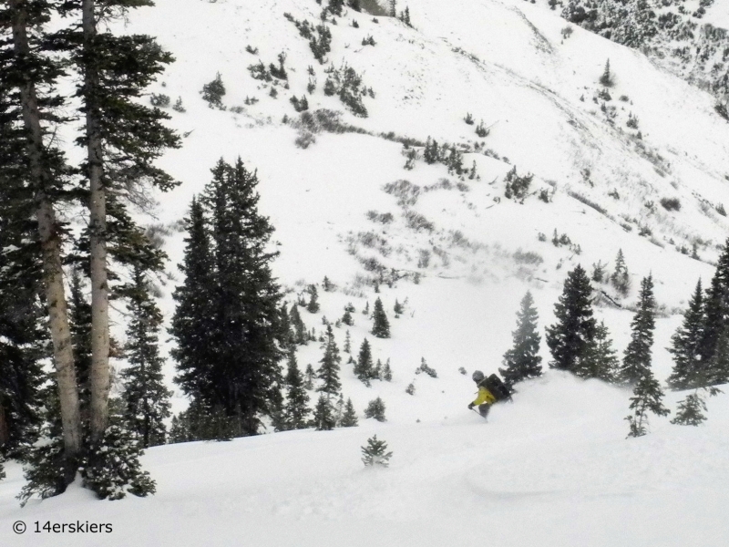 Backcountry skiing in November in Crested Butte.