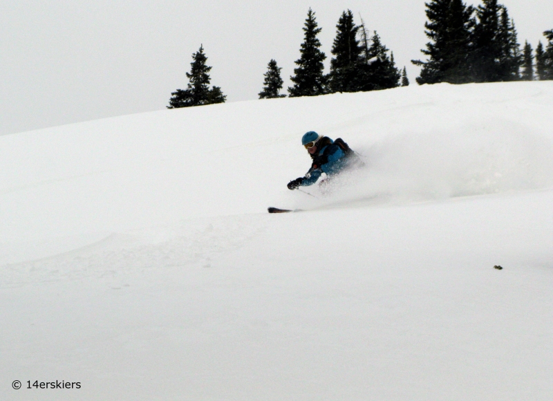 Backcountry skiing in November in Crested Butte.