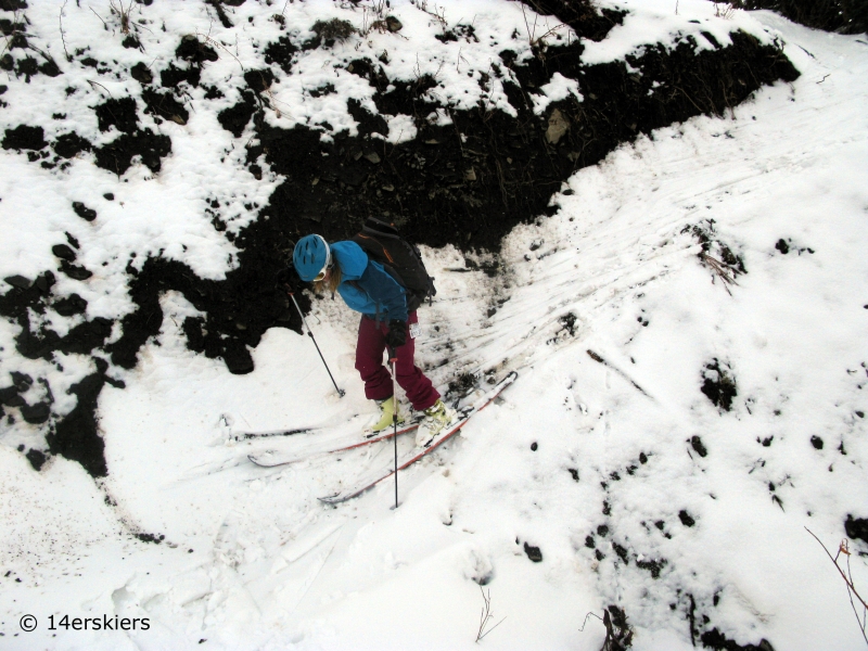 Backcountry skiing in November in Crested Butte.