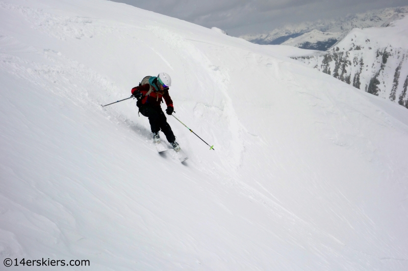 Brittany Konsella ski 14er