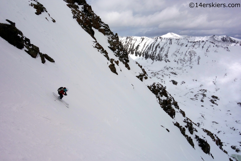 brittany konsella quandary couloir skiing