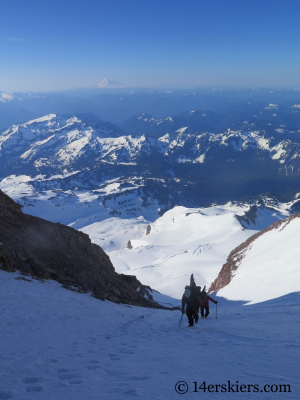 Climbing the Fuhrer Finger on Mount Rainier. 