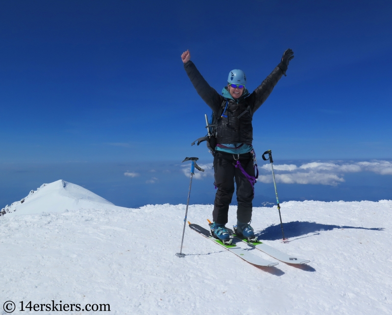 Brittany Konsella on the summit of Mount Rainier.