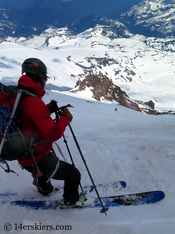 Skiing the Fuhrer Finger on Mount Rainier.