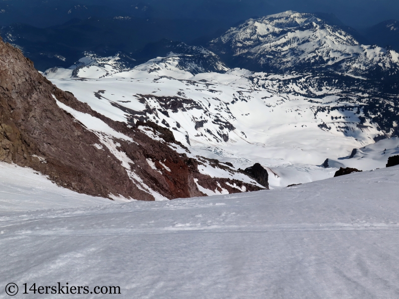 Skiing the Fuhrer Finger on Mount Rainier.