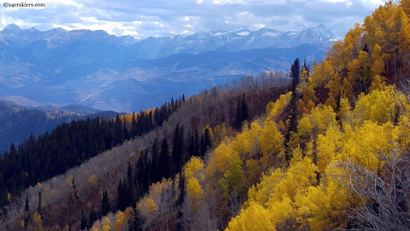 maroon bells and capitol from red table mountain