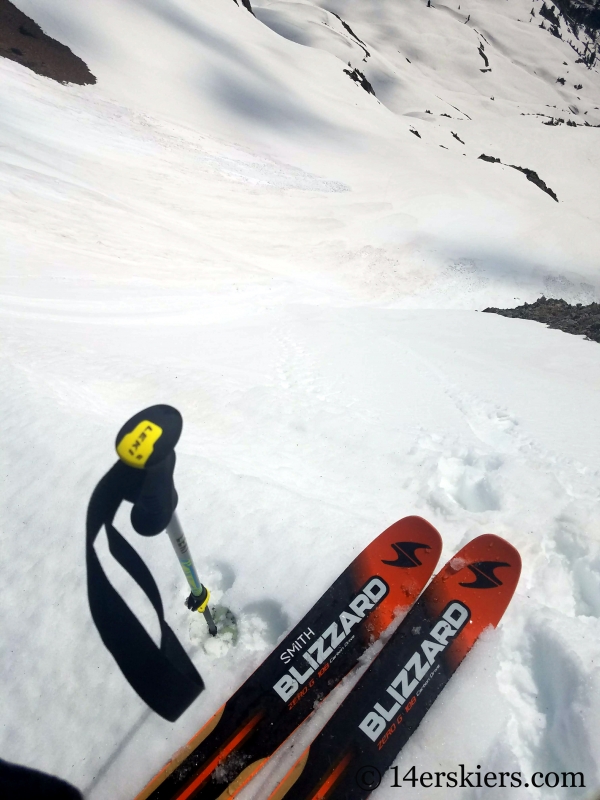 Backcountry skiing Mount Richmond near Crested Butte, CO.