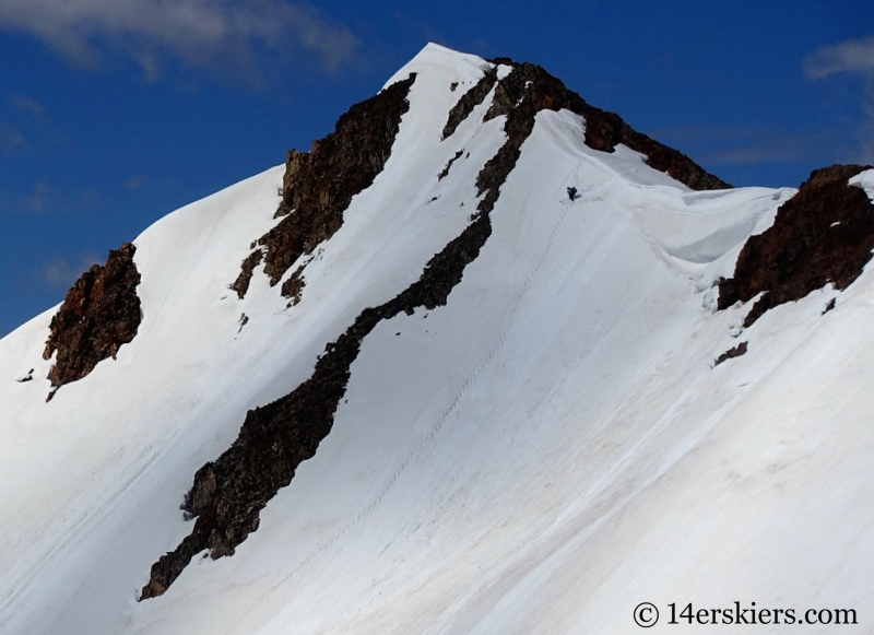 Backcountry skiing Mount Richmond near Crested Butte, CO.