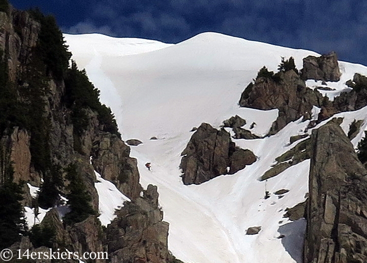 Backcountry skiing Mount Richmond near Crested Butte, CO.