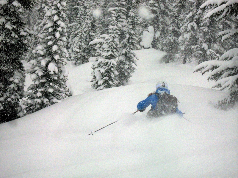 Backcountry skiing Roger's Pass, British Columbia, Canada