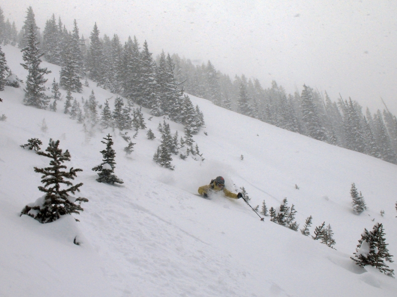 Backcountry Skiing on Schuykill Ridge near Crested Butte, CO.