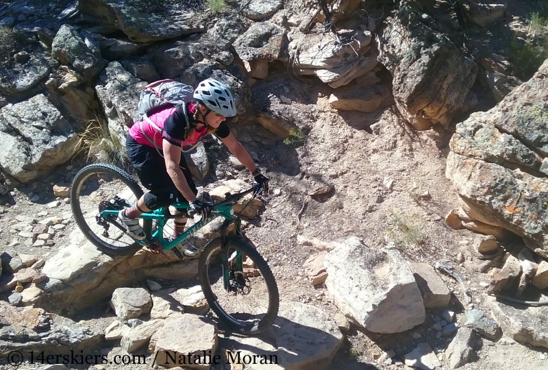 Brittany Walker Konsella mountain biking sidewinder trail