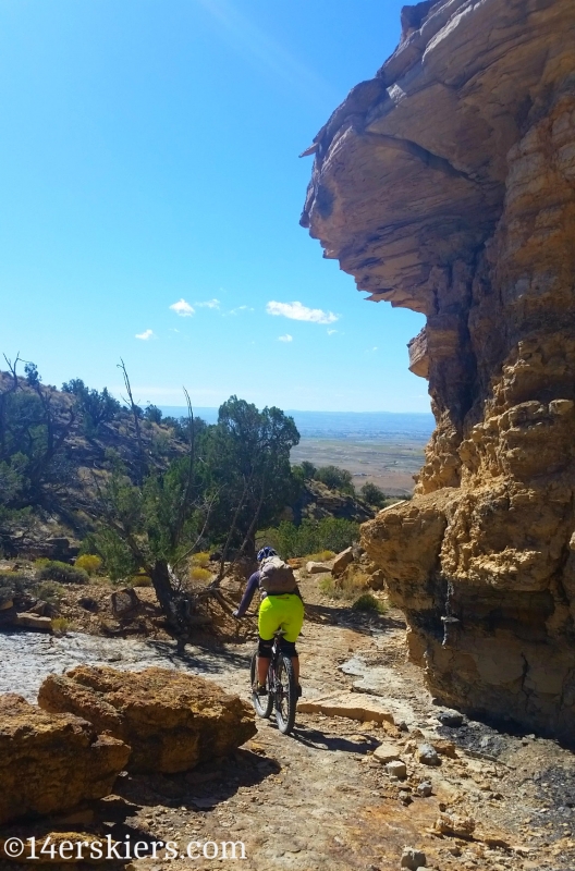 Natalie Moran mountain biking Sidewinder Trail.