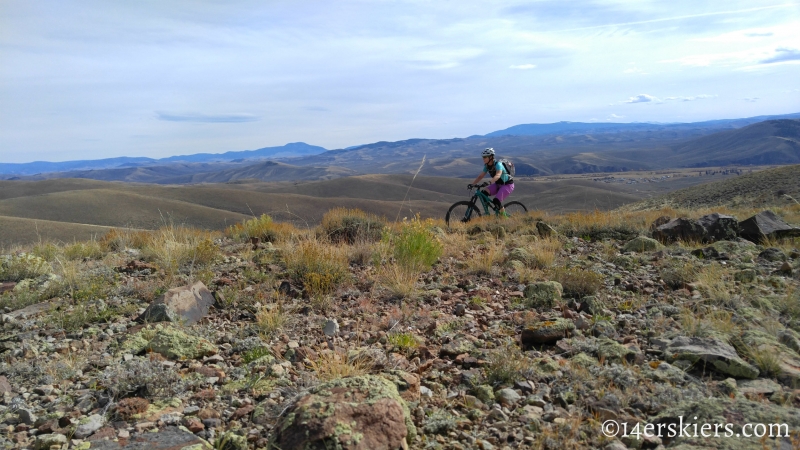 Mountain biking Signal Peak near Gunnison, CO.