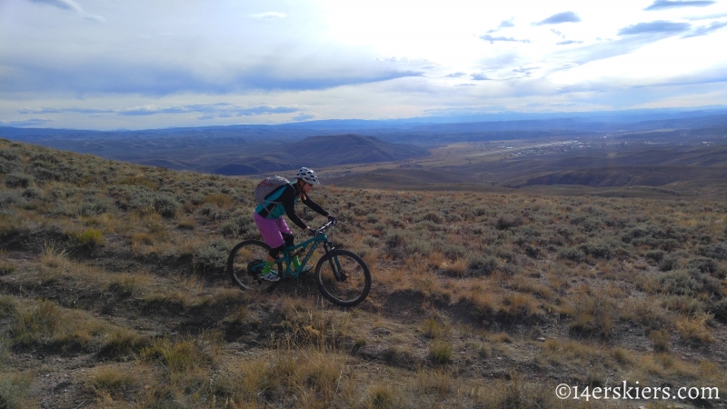 Mountain biking Signal Peak near Gunnison, CO.